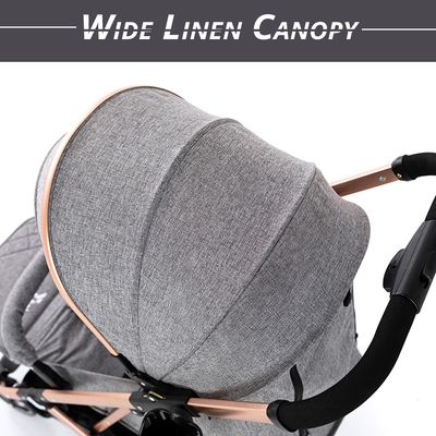 Eazy Kids Teknum Explorer Travel Stroller - Melange Grey